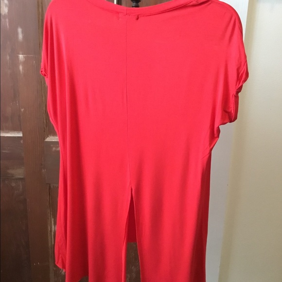Adrienne Red Flowy Shirt - Picture 3 of 5